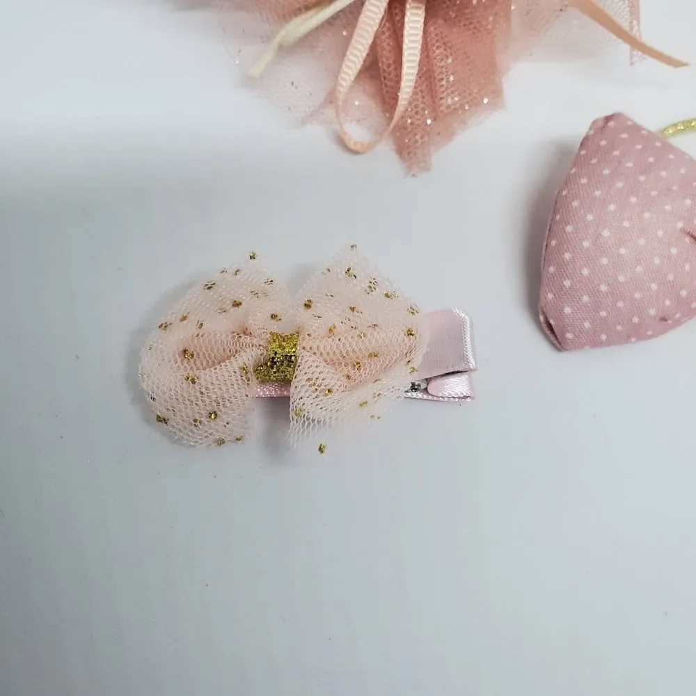 NIB Chicbaby Pink & White Hair Accessories